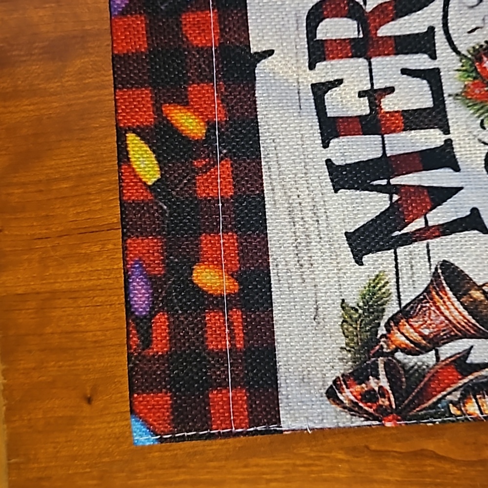 Garden Flag, Chickens, Merry Christmas - Picture 4 of 4